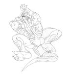  balls black_and_white clothing erection hyper hyper_penis invalid_tag lizard male monochrome mortal_kombat penis reptile reptile_(mortal_kombat) scalie sketch tongue utx-shapeshifter video_games 