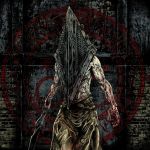  1boy artist_request blood great_knife hat helmet male_focus monster muscle pyramid_head shirtless silent_hill silent_hill_(movie) solo source_request sword weapon 