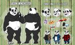  bear cupcakecreature food jason_winchester(pandapaladin) male mammal milkshake model_sheet panda pizza solo 