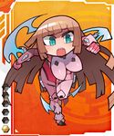 1girl card_(orange) card_(orange-all) chibi kometsubu koukawa_asuka taimanin_asagi taimanin_asagi_battle_arena taimanin_asagi_battle_arena_all_card_gallery 