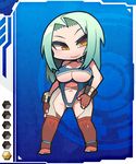  1girl card_(blue) card_(blue-all) chibi kometsubu snake_lady taimanin_asagi taimanin_asagi_battle_arena taimanin_asagi_battle_arena_all_card_gallery 