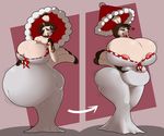  areola asaneman avian big_breasts bird breast_expansion breasts clothing digestion dress huge_breasts hyper hyper_breasts nipples parasol pavita_pechugona turkey umbrella vore weight_gain 