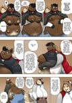  2013 better_version_at_source breasts butt claws clothing collar comic gillpanda male mammal nipples obese overweight paws slightly_chubby teeth tongue transformation 