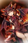  animal_ears dress horns puzzle_&amp;_dragons samoore tail wings 