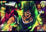  1girl 4boys anger_vein armor aura beard black_eyes black_hair broly_(dragon_ball_super) character_request cheelai chinese_commentary clenched_teeth collarbone commentary_request constricted_pupils dragon_ball_super_broly emphasis_lines facial_hair green_skin grey_hair hat koissa multiple_boys mustache one_eye_closed open_mouth orange_skin pink_eyes red_eyes red_hair scar scouter short_sleeves silver_hair son_gokuu sweat teeth upper_body v-shaped_eyebrows yellow_eyes yellow_hat yellow_sclera 