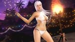  1girl 3d bikini breasts christie_(doa) dead_or_alive dead_or_alive_5 large_breasts official_art solo swimsuit tecmo white_hair 