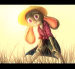  2017 anthro clothed clothing disney female grass hands_on_knees hat judy_hopps lagomorph letterbox looking_at_viewer low-angle_view mammal purple_eyes rabbit solo sprinkah straw_hat zootopia 