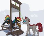  cloudburst equine fallout_equestria fan_character forced guillotine horse imminent_death littlepip mammal marsminer my_little_pony pony rainbow_heart rape 