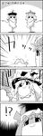  !? 4koma bow clenched_hand comic commentary_request crescent crescent_hair_ornament crossed_arms fusion_dance greyscale hair_bow hair_ornament hat hat_bow highres kirisame_marisa long_hair lunasa_prismriver merlin_prismriver mob_cap monochrome no_humans patchouli_knowledge shaded_face short_hair shoujo_kitou-chuu smile tani_takeshi touhou translation_request witch_hat yukkuri_shiteitte_ne 