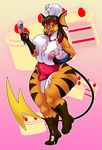  ampz anthro apron big_breasts breasts cake chubby comfycushion cooking female food huge_breasts messy nintendo nipples overweight pok&#233;mon pok&#233;morph pokemon raichu solo thighs video_games 