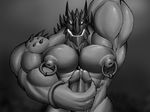  2017 anthro big_muscles big_nipples big_penis darkdorito draconer dragon flexing forced hi_res huge_muscles humanoid_penis hyper hyper_muscles hyper_penis isamut male manly masturbation muscular muscular_male newdraconergraffiti nipple_piercing nipples nude pecs penis piercing precum rape rape_face solo sweat vein veiny_penis 