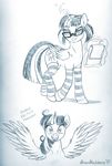  2017 brian_mcpherson clothing equine excited eyewear friendship_is_magic glasses horn legwear mammal my_little_pony notepad pencil_(disambiguation) pigtails sketch socks twilight_sparkle_(mlp) winged_unicorn wings 