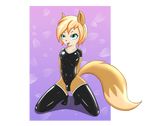  bulge canine canister clothed clothing eniel girly hair legwear male mammal open_mouth rubber simple_background solo tongue 