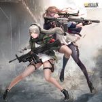  ;/ aiming ammunition ar-15 bangs black_footwear black_gloves black_jacket black_legwear black_neckwear black_scarf black_shorts blue_eyes blurry brown_hair closed_mouth clothes_writing debris fingerless_gloves full_body girls_frontline gloves green_jacket gun headset holding holding_gun holding_weapon holster jacket john_law_bc jumping kneehighs long_hair long_sleeves looking_away looking_to_the_side low-tied_long_hair low_twintails mg4_(girls_frontline) mismatched_legwear motion_blur multicolored_hair multiple_girls necktie one_eye_closed one_side_up open_clothes open_jacket outdoors rifle scarf serious shell_casing shirt shoes shorts smile smoke sneakers sniper_rifle spread_legs st_ar-15_(girls_frontline) stanag_magazine standing streaked_hair thigh_holster thigh_strap thighhighs trigger_discipline twintails very_long_hair weapon white_shirt yellow_eyes you're_doing_it_wrong 