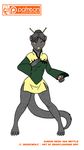  2017 4_fingers 4_toes :3 anthro avoid_posting biped breasts brown_eyes chinese_clothing chinese_dress chopsticks clothing digital_drawing_(artwork) digital_media_(artwork) dress ebonyleopard english_text feet female front_view full-length fur green_dress grey_fur grey_hair hair hair_bun humanoid_feet humanoid_hands indian_grey_mongoose long_neck long_sleeves long_tail looking_forward mammal mongoose multicolored_dress patreon pawpads paws pink_nose pink_paws plantigrade portrait pose short_hair simple_background small_breasts smile solo standing text toes watermark white_background white_dress 