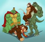  anal anal_penetration anthro ape arody balls donkey_kong_(character) donkey_kong_(series) funky_kong gorilla humanoid_penis king_k_rool kremling male male/male mammal nintendo penetration penis primate scalie video_games 