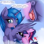 2017 anatomically_correct anatomically_correct_pussy animal_genitalia animal_pussy anus blue_hair blush butt cunnilingus cutie_mark dialogue duo english_text equine equine_pussy eyes_closed feathered_wings feathers female feral friendship_is_magic hair hi_res horn horse mammal my_little_pony oral pony princess_luna_(mlp) pussy sex text tongue tongue_out twilight_sparkle_(mlp) twiren vaginal winged_unicorn wings 