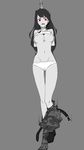  1girl asphyxiation black_hair blush breasts execution hanging large_breasts long_hair peril red_eyes robe rope suspended tagme wet_panties 