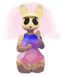  animal_crossing anthro clothed clothing coco_(animal_crossing) female game_(disambiguation) lagomorph mammal nintendo rabbit simple_background thebonezonedeluxe video_games 