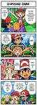  !! !? 1boy 2girls 4koma ? ^_^ ^o^ baseball_cap black_hair blonde_hair blush blush_stickers box closed_eyes comic covering_mouth crying drooling english eureka_(pokemon) gen_1_pokemon half-closed_eyes happy hard_translated hat heart multiple_girls pikachu poke_ball poke_ball_(generic) pokemoa pokemon pokemon_(anime) pokemon_(creature) pokemon_xy_(anime) red_(pokemon) satoshi_(pokemon) serena_(pokemon) sleeveless_duster surprised tears text_focus translated 