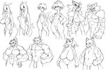  abs ambiguous_species anthro big_breasts black_and_white breasts cat dickgirl dragon feline female flaccid humanoid intersex jijis-waifus male mammal monochrome muscular muscular_female nipples nude oh-jiji orc penis pussy slightly_chubby smile wide_hips 