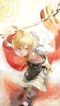  absurdres blonde_hair child child_gilgamesh fate/grand_order fate_(series) gilgamesh highres male_focus mizutame_tori red_eyes smile solo younger 