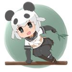  :d animal_ears bamboo bear_ears bear_girl bear_tail black_eyes black_gloves black_skirt blush bright_pupils capriccyo commentary_request eyebrows_visible_through_hair giant_panda_(kemono_friends) gloves greeting_life_2009_panda_calendar hair_flaps kemono_friends motion_blur neckerchief open_mouth panda_ears pantyhose pleated_skirt sailor_collar school_uniform serafuku short_hair short_sleeves skirt smile solo tail v-shaped_eyebrows white_hair white_neckwear white_pupils 