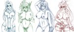  artist_request azusa_miura black_magician_girl breasts choker dark_magician_girl duel_monster gloves hair_over_one_eye idolmaster ikkitousen kan'u_unchou kanu_unchou large_breasts long_hair miura_azusa monochrome panties scarf shirt_lift sketch tengen_toppa_gurren-lagann tengen_toppa_gurren_lagann topless uncensored underwear yoko_littner yoko_ritona yu-gi-oh! yuu-gi-ou yuu-gi-ou_duel_monsters 