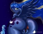  2014 anthro anthrofied anus big_butt blue_eyes blue_hair blush breasts butt cutie_mark duo equine feathered_wings feathers female fingering friendship_is_magic hair horn long_hair mammal masturbation my_little_pony navel nude outside princess_luna_(mlp) pussy pussy_juice suirano trixie_(mlp) unicorn vaginal vaginal_fingering vaginal_masturbation winged_unicorn wings 