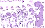  2015 anthro anthrofied areola beverage big_breasts blush breast_size_difference breasts bust_chart canine chu_(duckdraw) clothing coffee collar dickgirl duckdraw ear_piercing female flat_chested food fox gina_(duckdraw) gloves gogo group hair_over_eyes hat haunter human industrial_piercing intersex inverted_nipples ivanna lineup lita_(duckdraw) lombre looking_at_viewer mammal meowstic model_sheet multi_tail nintendo nipples niva nude pangoro penis piercing pikachu pok&eacute;mon pok&eacute;morph ponytail profile pubes rodent side_boob side_view simple_background small_breasts smile spiked_collar spikes video_games violet_(duckdraw) vulpix watch waving white_background 