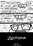  2016 alec8ter anthro canine caprine close-up clothed clothing comic credits dawn_bellwether dialogue disney english_text eyewear female fox glasses group hi_res humor jewelry judy_hopps lagomorph mammal monochrome necklace nick_wilde rabbit sheep solo_focus speech_bubble text zootopia 