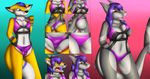  anthro barteck breasts bulge canine clone cloning clothing expanding female fish fox fur gradient_background grope growing invalid_tag koekoek lavena male male_to_female mammal marine penis shark sharkess shrinking simple_background stages swimsuit tgtf transformation 