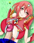  breasts homura_(xenoblade_2) huge_breasts red_hair short_hair tagme xenoblade xenoblade_2 