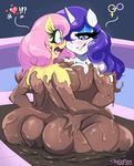 &lt;3 2016 ?! anthro anthrofied big_breasts big_butt blue_eyes blush breast_squish breasts breasts_frottage butt duo equine eyelashes eyeshadow feathered_wings feathers female female/female fluttershy_(mlp) friendship_is_magic hair hair_over_eye half-closed_eyes hand_on_hip hi_res horn inside long_hair makeup mammal mud my_little_pony nude open_mouth pegasus pictographics pink_hair rarity_(mlp) rear_view unicorn wide_eyed willisrisque wings yellow_feathers 