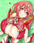  breasts homura_(xenoblade_2) huge_breasts red_hair short_hair tagme xenoblade xenoblade_2 
