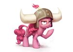  2017 armor assasinmonkey equine friendship_is_magic helmet horse mammal my_little_pony pinkie_pie_(mlp) pony solo whote_background 