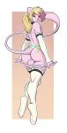  anthro backsack balls butt clothing digital_media_(artwork) girly hair lavenderpandy lavypandyworks legendary_pok&eacute;mon leggings legwear looking_back male mammal mew nintendo panties pok&eacute;mon pok&eacute;mon_(species) presenting simple_background smile solo underwear video_games 