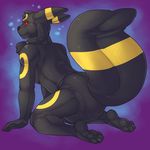  ambiguous_gender anthro bodysuit carnival-tricks clothing diaper eeveelution mammal nintendo pok&eacute;mon rubber rubber_suit simple_background skinsuit solo spiral_eyes tight_clothing umbreon video_games 