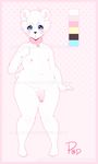  &lt;3 2016 4_toes absurd_res anthro balls bear blue_eyes collar digital_media_(artwork) flaccid front_view fur girly hair hi_res humanoid_penis looking_at_viewer male mammal model_sheet navel nipples nude overweight partially_retracted_foreskin penis pink_border polar_bear simple_background sinfuldreams15 slightly_chubby solo standing toes uncut white_fur white_hair wide_hips 