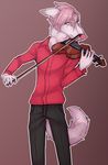  ambiguous_gender anthro borzoi canine cute dog girly ikazu invalid_tag male mammal musical_instrument violin 