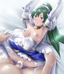  10s 1boy 1girl 2017 areola areolae armpit arms_up bangs blush breasts censored clenched_teeth cum cum_in_pussy dress fire_emblem fire_emblem:_rekka_no_ken fire_emblem_heroes green_eyes green_hair hair_between_eyes long_hair lyndis_(fire_emblem) medium_breasts mosaic_censoring nipples on_back ponytail rape sex shiny shiny_hair shiny_skin sidelocks spread_legs tears thor_(deep_rising) tied_hair torn_clothes wedding_dress 