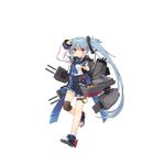  anchor_symbol ankle_socks arashi_(zhan_jian_shao_nyu) arm_up blue_hair blue_neckwear blue_sash blue_skirt cannon closed_mouth finger_gun floral_print full_body hair_between_eyes high-waist_skirt jiang-ge leg_lift long_hair long_ponytail looking_at_viewer machinery necktie official_art outstretched_hand pleated_skirt remodel_(zhan_jian_shao_nyu) rigging rudder_shoes sailor_collar salute searchlight shirt shoes side_ponytail single_knee_pad skirt smile sneakers torpedo transparent_background turret very_long_hair white_legwear white_shirt yellow_eyes zhan_jian_shao_nyu 