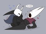  &lt;3 2017 anthro anthro_on_anthro arthropod balls big_penis black_eyes black_skin blush bottomless bouncing_balls breasts cape clothed clothing dialogue digital_media_(artwork) duo english_text erection female grass grey_background hollow_knight hollow_knight_(species) hornet hornet_(hollow_knight) humanoid humanoid_penis insect kilinah leg_glider_position leg_grab lying male male/female male_penetrating melee_weapon mostly_nude motion_lines not_furry on_side outside penetration penis protagonist_(hollow_knight) raised_leg sex signature simple_background size_difference small_dom_big_sub smaller_male speech_bubble surprise text vaginal vaginal_penetration video_games wasp weapon 