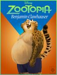  6spiritking anthro benjamin_clawhauser cheetah clothed clothing disney edit feline male mammal pecs photo_manipulation shorts slightly_chubby topless zootopia 