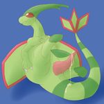  2016 animal_genitalia animal_penis anus big_penis blue_background claws cum cum_on_penis cum_on_tail cum_string erection eyes_closed feral flygon front_view genital_slit hi_res kairyu211 looking_pleasured male membranous_wings nintendo penis pok&eacute;mon reclining ridged_penis scalie simple_background slit smile solo tapering_penis thigh_grab video_games wings 