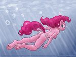  anthro anthrofied anus bubble female friendship_is_magic frog_(anatomy) god_rays looking_at_viewer my_little_pony nipples pinkie_pie_(mlp) pussy smile smudge_proof solo swimming underhoof underwater video_games water 