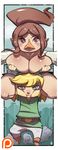  2017 big_breasts breasts carrying cleavage clothed clothing female hi_res huge_breasts humanoid hylian kamina1978 link male medli nintendo rito the_legend_of_zelda video_games wide_hips wind_waker 