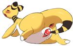  ampharos anus blush eyes_closed lying masturbation nintendo on_front open_mouth penetration pok&eacute;mon pussy pussy_juice shoripurin tail_masturbation vaginal vaginal_masturbation vaginal_penetration video_games 