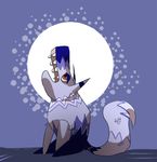  2016 ambiguous_gender animate_inanimate blue_and_white blue_background blue_countershading blue_fur blue_stripes brown_eyes canine cool_colors countershade_face countershading dipstick_tail fangs featureless_feet featureless_legs featureless_limbs feral fluffy fluffy_tail full-length_portrait full_moon fur half-closed_eyes howl linkenlog long_tail looking_away looking_up mallowolf mammal markings monochrome moon multicolored_fur multicolored_tail muzzle_(marking) night nude open_mouth pi&ntilde;ata portrait quadruped reverse_countershading side_view simple_background sitting snout socks_(marking) solo striped_ears stripes toony two_tone_fur video_games viva_pinata white_background white_fur white_stripes wolf 