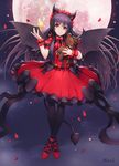  animal_ears annie_hastur bat_ears bat_wings black_legwear bow demon_tail fang fire full_moon heart highres holding holding_stuffed_animal league_of_legends lolita_fashion long_legs looking_at_viewer magical_girl mool_yueguang moon pantyhose red_bow red_eyes red_ribbon ribbon smile solo stuffed_animal stuffed_toy tail teddy_bear tibbers wings 